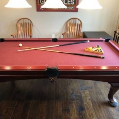 Slate Pool Table with Accessories